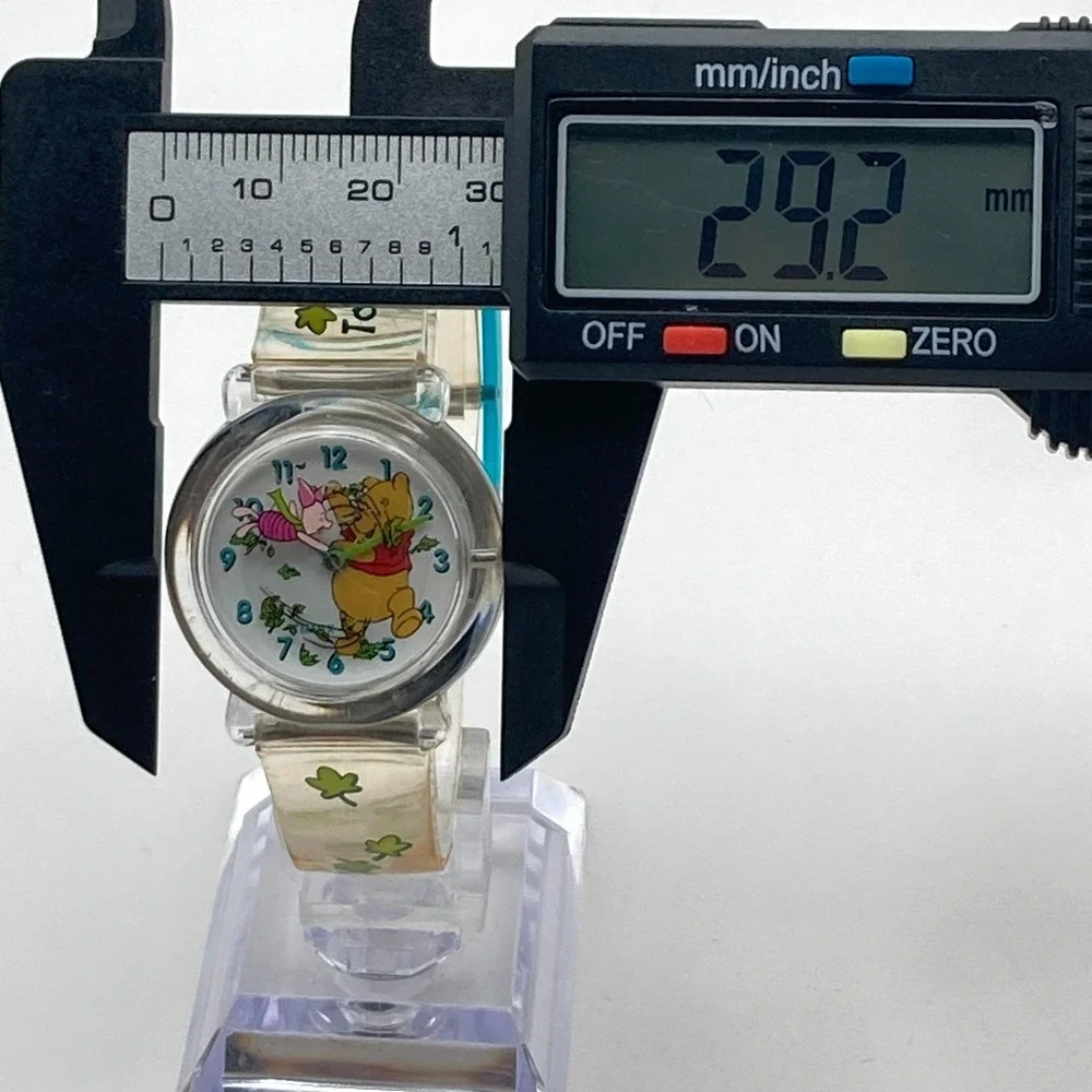 Timex Winnie the Pooh Women's Watch 29mm Piglet Clear New Battery 1998 90s 7.5